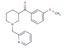 (3-methoxyphenyl)[1-(2-pyridinylmethyl)-3-piperidinyl]methanone