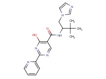 4-hydroxy-N-[1-(1H-imidazol-1-ylmethyl)-2,2-dimethylpropyl]-2-pyridin-2-ylpyrimidine-5-carboxamide