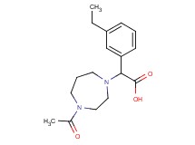 (4-acetyl-1,4-diazepan-1-yl)(3-ethylphenyl)acetic acid