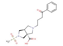 (3aR*,6aR*)-2-(methylsulfonyl)-5-(4-oxo-4-phenylbutyl)hexahydropyrrolo[3,4-c]pyrrole-3a(1H)-carboxylic acid
