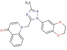 1-{[1-(2,3-dihydro-1,4-benzodioxin-6-yl)-3-methyl-1H-1,2,4-triazol-5-yl]methyl}quinolin-4(1H)-one