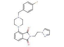 4-[4-(4-fluorobenzyl)-1-piperazinyl]-2-[2-(1H-pyrazol-1-yl)ethyl]-1H-isoindole-1,3(2H)-dione