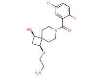 rel-(1R,3S)-3-(2-aminoethoxy)-7-(5-chloro-2-fluorobenzoyl)-7-azaspiro[3.5]nonan-1-ol hydrochloride