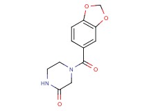 4-(1,3-benzodioxol-5-ylcarbonyl)-2-piperazinone
