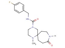 N-(4-fluorobenzyl)-1-methyl-10-oxo-1,4,9-triazaspiro[5.6]dodecane-4-carboxamide