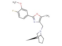 (1R*,5S*)-6-{[2-(4-fluoro-3-methoxyphenyl)-5-methyl-1,3-oxazol-4-yl]methyl}-6-azabicyclo[3.2.1]octane