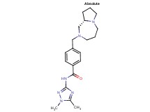 N-(1,5-dimethyl-1H-1,2,4-triazol-3-yl)-4-[(9aS)-hexahydro-1H-pyrrolo[1,2-a][1,4]diazepin-2(3H)-ylmethyl]benzamide