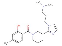 2-[(3-{1-[3-(dimethylamino)propyl]-1H-imidazol-2-yl}piperidin-1-yl)carbonyl]-5-methylphenol