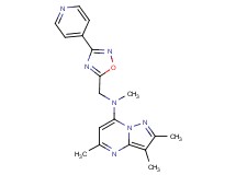 N,2,3,5-tetramethyl-N-[(3-pyridin-4-yl-1,2,4-oxadiazol-5-yl)methyl]pyrazolo[1,5-a]pyrimidin-7-amine