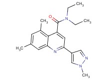 N,N-diethyl-5,7-dimethyl-2-(1-methyl-1H-pyrazol-4-yl)quinoline-4-carboxamide