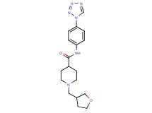 1-(tetrahydro-3-furanylmethyl)-N-[4-(1H-tetrazol-1-yl)phenyl]-4-piperidinecarboxamide