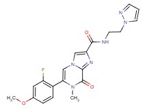 6-(2-fluoro-4-methoxyphenyl)-7-methyl-8-oxo-N-[2-(1H-pyrazol-1-yl)ethyl]-7,8-dihydroimidazo[1,2-a]pyrazine-2-carboxamide