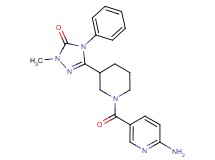 5-{1-[(6-aminopyridin-3-yl)carbonyl]piperidin-3-yl}-2-methyl-4-phenyl-2,4-dihydro-3H-1,2,4-triazol-3-one