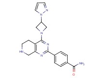 4-{4-[3-(1H-pyrazol-1-yl)azetidin-1-yl]-5,6,7,8-tetrahydropyrido[3,4-d]pyrimidin-2-yl}benzamide
