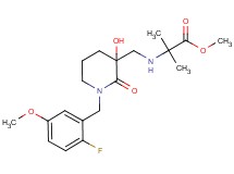 methyl N-{[1-(2-fluoro-5-methoxybenzyl)-3-hydroxy-2-oxopiperidin-3-yl]methyl}-2-methylalaninate