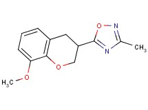 5-(8-methoxy-3,4-dihydro-2H-chromen-3-yl)-3-methyl-1,2,4-oxadiazole