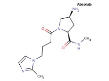 (4S)-4-amino-N-methyl-1-[4-(2-methyl-1H-imidazol-1-yl)butanoyl]-L-prolinamide