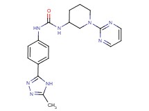 N-[4-(5-methyl-4H-1,2,4-triazol-3-yl)phenyl]-N'-(1-pyrimidin-2-ylpiperidin-3-yl)urea