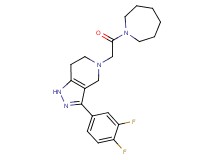 5-(2-azepan-1-yl-2-oxoethyl)-3-(3,4-difluorophenyl)-4,5,6,7-tetrahydro-1H-pyrazolo[4,3-c]pyridine