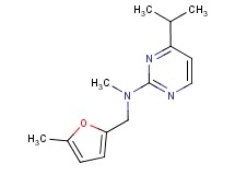 4-isopropyl-N-methyl-N-[(5-methyl-2-furyl)methyl]pyrimidin-2-amine
