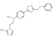 N-methyl-N-[2-(2-methyl-1H-imidazol-1-yl)ethyl]-5-[3-(phenoxymethyl)-1,2,4-oxadiazol-5-yl]-2-pyridinamine