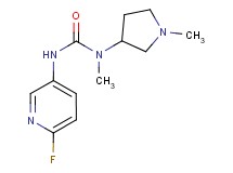 N'-(6-fluoropyridin-3-yl)-N-methyl-N-(1-methylpyrrolidin-3-yl)urea