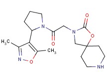3-{2-[2-(3,5-dimethyl-4-isoxazolyl)-1-pyrrolidinyl]-2-oxoethyl}-1-oxa-3,8-diazaspiro[4.5]decan-2-one hydrochloride