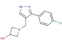 1-{[3-(4-chlorophenyl)-1H-pyrazol-4-yl]methyl}azetidin-3-ol