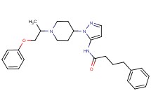 N-{1-[1-(1-methyl-2-phenoxyethyl)-4-piperidinyl]-1H-pyrazol-5-yl}-4-phenylbutanamide
