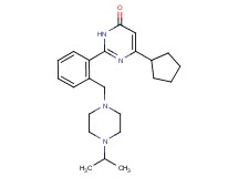 6-cyclopentyl-2-{2-[(4-isopropylpiperazin-1-yl)methyl]phenyl}pyrimidin-4(3H)-one