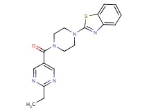 2-{4-[(2-ethyl-5-pyrimidinyl)carbonyl]-1-piperazinyl}-1,3-benzothiazole