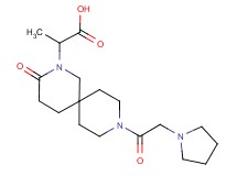 2-[3-oxo-9-(1-pyrrolidinylacetyl)-2,9-diazaspiro[5.5]undec-2-yl]propanoic acid