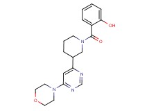 2-({3-[6-(4-morpholinyl)-4-pyrimidinyl]-1-piperidinyl}carbonyl)phenol