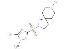 2-[(1,2-dimethyl-1H-imidazol-4-yl)sulfonyl]-8-methyl-2,8-diazaspiro[4.5]decane