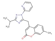 4-[(3-isopropyl-1-pyridin-2-yl-1H-1,2,4-triazol-5-yl)methyl]-7-methyl-2H-chromen-2-one