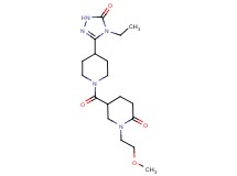 5-{[4-(4-ethyl-5-oxo-4,5-dihydro-1H-1,2,4-triazol-3-yl)piperidin-1-yl]carbonyl}-1-(2-methoxyethyl)piperidin-2-one