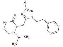 4-isopropyl-3-{[1-(2-phenylethyl)-1H-1,2,4-triazol-5-yl]methyl}piperazin-2-one