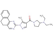 1-{[1-(5,6-dihydrobenzo[h]quinazolin-2-yl)-5-methyl-1H-pyrazol-4-yl]carbonyl}-N,N-diethyl-3-pyrrolidinamine