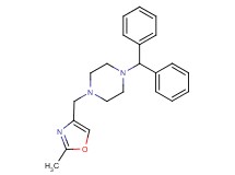 1-(diphenylmethyl)-4-[(2-methyl-1,3-oxazol-4-yl)methyl]piperazine