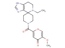2-[(5-ethyl-1,5,6,7-tetrahydro-1'H-spiro[imidazo[4,5-c]pyridine-4,4'-piperidin]-1'-yl)carbonyl]-5-methoxy-4H-pyran-4-one