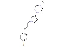 1-{1-[(2E)-3-(4-fluorophenyl)prop-2-en-1-yl]pyrrolidin-3-yl}-4-methylpiperazine
