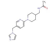 N-({1-[5-(1H-imidazol-1-ylmethyl)-2-pyridinyl]-4-piperidinyl}methyl)acetamide