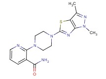 2-[4-(1,3-dimethyl-1H-pyrazolo[3,4-d][1,3]thiazol-5-yl)piperazin-1-yl]nicotinamide