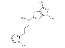 N,1,3-trimethyl-N-[3-(1-methyl-1H-imidazol-2-yl)propyl]-1H-pyrazolo[3,4-d][1,3]thiazol-5-amine