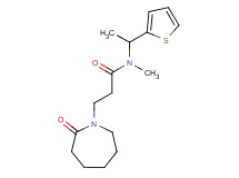 N-methyl-3-(2-oxoazepan-1-yl)-N-[1-(2-thienyl)ethyl]propanamide