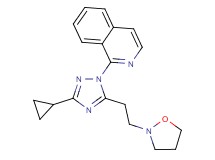 1-[3-cyclopropyl-5-(2-isoxazolidin-2-ylethyl)-1H-1,2,4-triazol-1-yl]isoquinoline