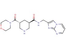 (3R*,5R*)-N-(imidazo[1,2-a]pyrimidin-2-ylmethyl)-5-(morpholin-4-ylcarbonyl)piperidine-3-carboxamide