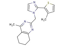 4-methyl-2-{[2-(3-methyl-2-thienyl)-1H-imidazol-1-yl]methyl}-5,6,7,8-tetrahydroquinazoline