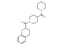 1-(3,4-dihydro-2H-chromen-2-ylcarbonyl)-4-(1-piperidinylcarbonyl)piperidine