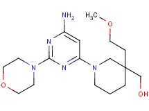 [1-[6-amino-2-(4-morpholinyl)-4-pyrimidinyl]-3-(2-methoxyethyl)-3-piperidinyl]methanol